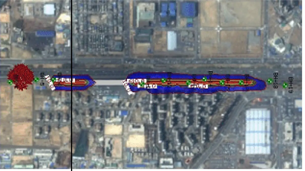 오염원 거동 해석