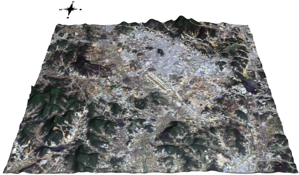 3차원 위성영상